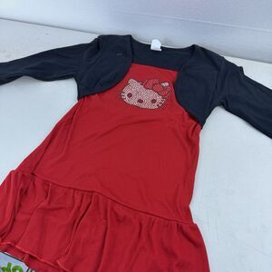 Hello Kitty Lavar Black and Red Tulle Skirt Dress Girls Size 12